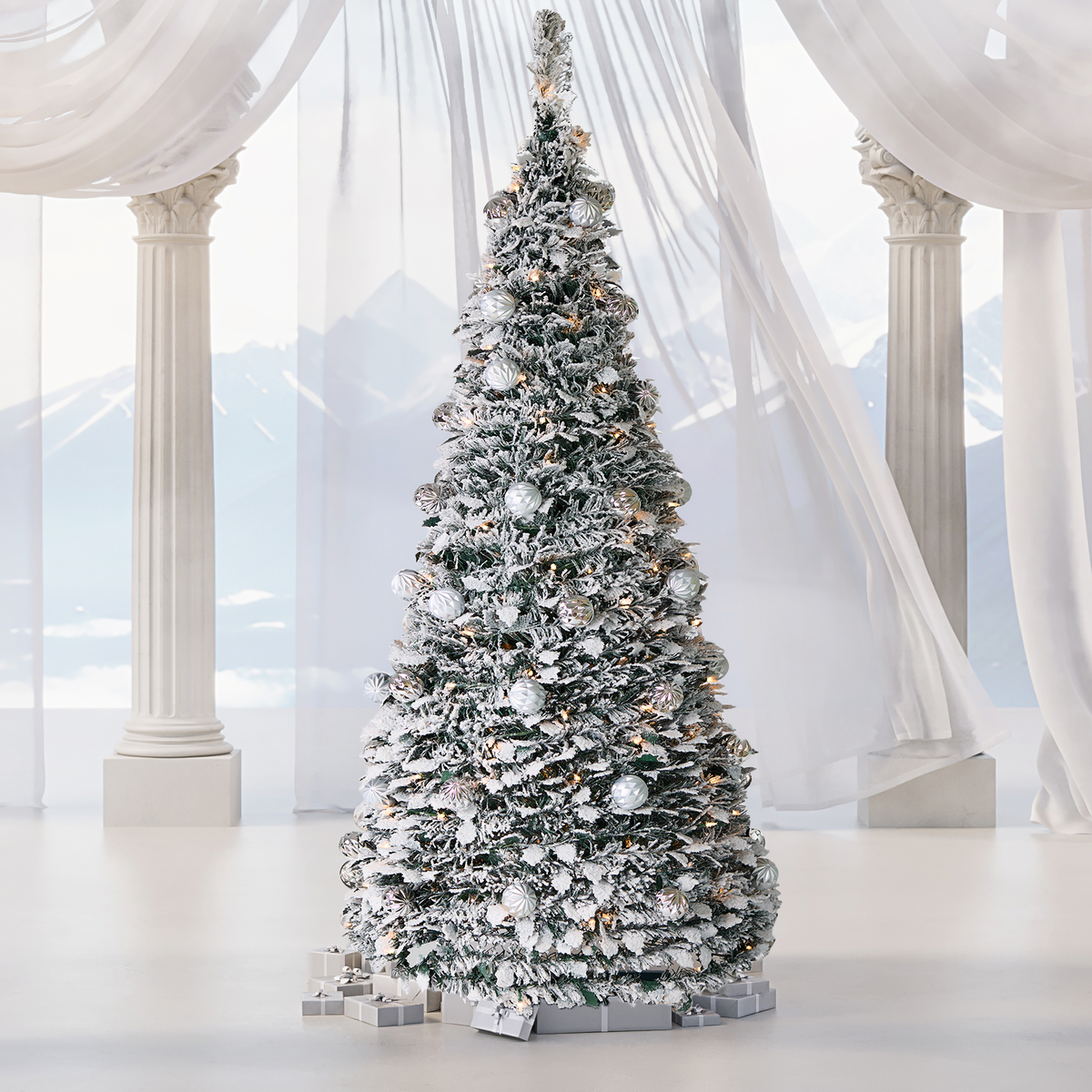 Sapin de Noël,Arbre de noël pliable et rétractable, décoration de haute Sapin de Noël,Arbre de noël pliable et rétractable, décoration de haute